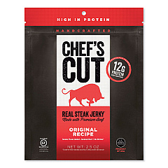 Chef's Cut Real Steak Jerky, Original Recipe, 2.5 oz Bag (CHUCCR00500)