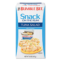 Bumble Bee Snack on the Run Tuna Salad with Crackers, 3.5 oz Pack, 12/Carton (BBYAHF70777)