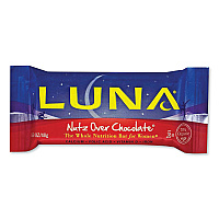 LUNA Bar Whole Nutrition Bar, Nutz Over Chocolate, 1.69 oz Bar, 15 Bars/Box (CBCCCC30310)