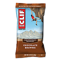 CLIF Bar Energy Bar, Chocolate Brownie, 2.4 oz Bar, 12 Bars/Box (CBCCCC50180)