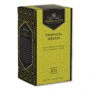 Harney & Sons Premium Tea, Tropical Green Tea, Individually Wrapped Tea Bags, 20/Box (HSF30640)