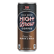 HIGH Brew Coffee Cold Brew Coffee + Protein, Black and Bold, 8 oz Can, 12/Pack (HIH00504)