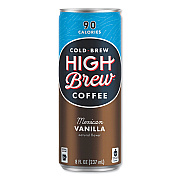 HIGH Brew Coffee Cold Brew Coffee + Protein, Mexican Vanilla, 8 oz Can, 12/Pack (HIH00501)