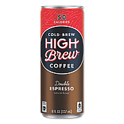 HIGH Brew Coffee Cold Brew Coffee + Protein, Double Expresso, 8 oz Can, 12/Pack (HIH00500)