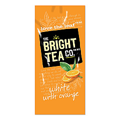 Bright Tea Co Tea Freshpack Pods, White with Orange, 0.05 oz, 100/Carton (MDKMDRB504)