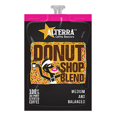 Alterra Coffee Freshpack Pods, Donut Shop Blend, Medium Roast, 0.28 oz, 100/Carton (MDKMDRA200)