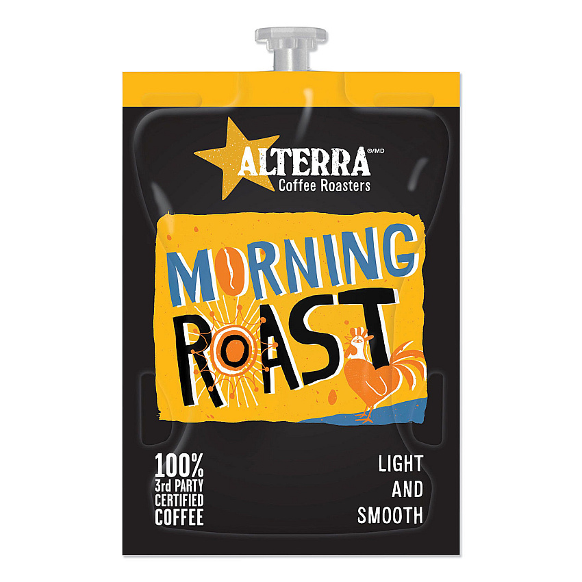 Alterra Coffee Freshpack Pods, Morning Roast, Light Roast, 0.2 oz, 100/Carton (MDKMDRA182)