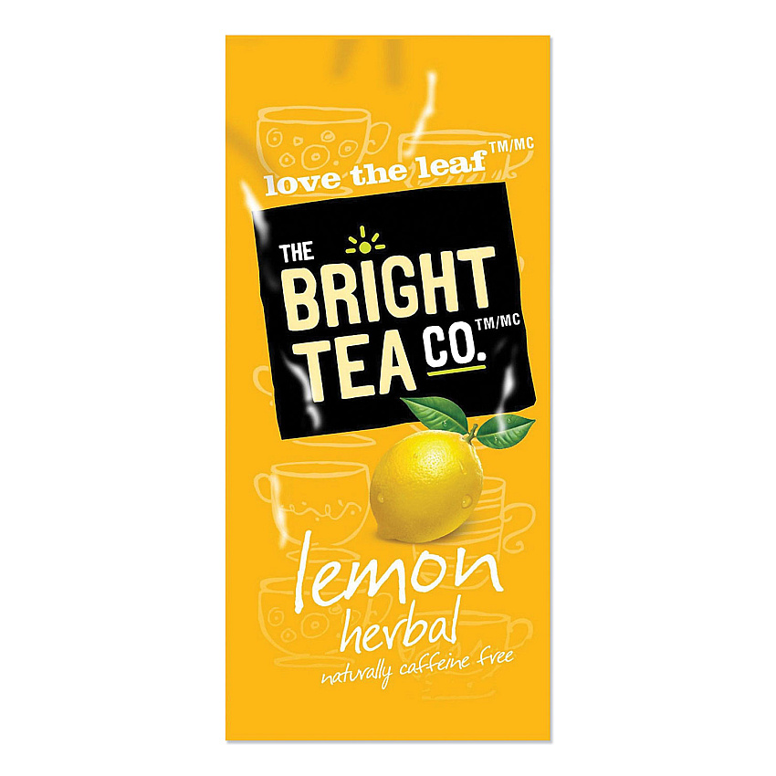 Bright Tea Co Tea Freshpack Pods, Lemon Herbal, 0.1 oz, 100/Carton (MDKMDRB502)