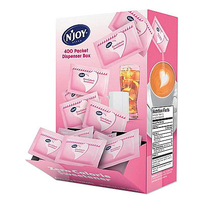 N'Joy Pink Saccharin Artificial Sweetener Packets, 0.04 oz Packet, 400 Packets/Box (NJO83034)