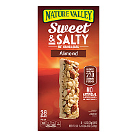 Nature Valley Granola Bars, Sweet and Salty Almond, 1.2 oz Pouch, 36/Box (NVLGEM10413)