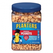 Planters Cocktail Peanuts, Salted, 35 oz Canister (07615)