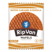 Rip Van Wafels - Single Serve, Dutch Caramel and Vanilla, 1.16 oz Pack, 12/Box (RVW00334)
