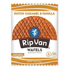 Rip Van Wafels - Single Serve, Dutch Caramel and Vanilla, 1.16 oz Pack, 12/Box (RVWRVW00334)