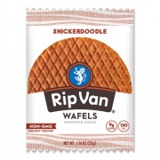 Rip Van Wafels - Single Serve, Snickerdoodle, 1.16 oz Pack, 12/Box (RVW00377)