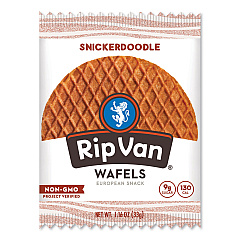 Rip Van Wafels - Single Serve, Snickerdoodle, 1.16 oz Pack, 12/Box (RVWRVW00377)