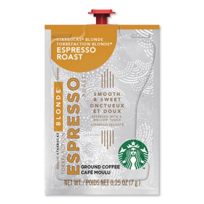 Starbucks FLAVIA Coffee Freshpacks, Blonde Espresso, 0.25 oz Freshpack, 72/Carton (MDR00219)