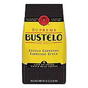 Cafe Bustelo Supreme Espresso-Style Whole Bean Coffee, Dark Roast, 2 lb Bag (SMU01800)
