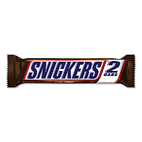 Snickers Sharing Size Chocolate Bars, Milk Chocolate, 3.29 oz, 24/Box (SNIMMM32252)