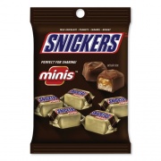 Snickers Minis Size Chocolate Bars, Milk Chocolate, 4.4 oz Pack, 12 Packs/Carton (MMM01502)