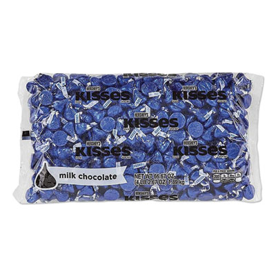 Hershey's KISSES, Milk Chocolate, Dark Blue Wrappers, 66.7 oz Bag (HRS60194)