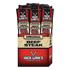 Jack Links Beef Steak, Original, 1 oz, 12/Box (JCK02027)