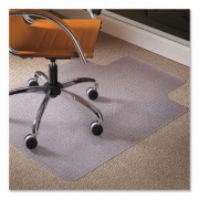 ES Robbins Natural Origins Chair Mat with Lip For Carpet, 45 x 53, Clear (141042)