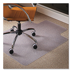 ES Robbins Natural Origins Chair Mat with Lip For Carpet, 45 x 53, Clear (ESR141042)