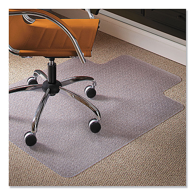 ES Robbins Natural Origins Chair Mat with Lip For Carpet, 45 x 53, Clear (ESR141042)