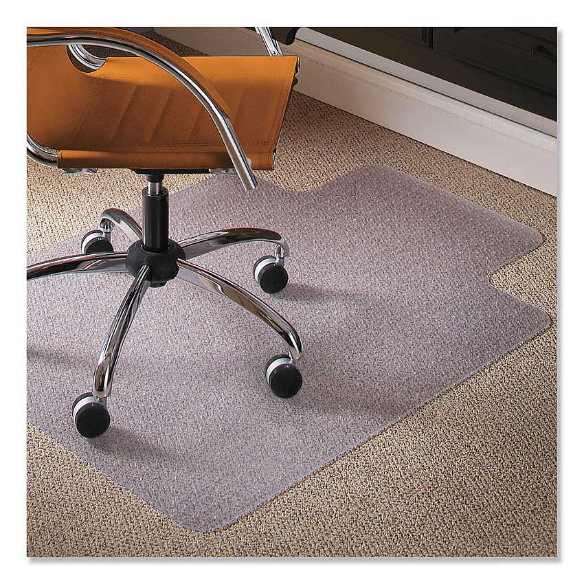 ES Robbins Natural Origins Chair Mat with Lip For Carpet, 45 x 53, Clear (ESR141042)