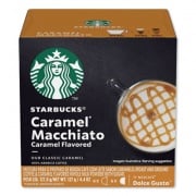 NESCAF Dolce Gusto Starbucks Coffee Capsules, Caramel Macchiato, 12/Box (94273BX)