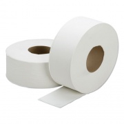 AbilityOne 8540013786218 SKILCRAFT Jumbo Roll Toilet Tissue, 1-Ply, White, 3.5" x 4,000 ft,  6/Box