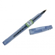 AbilityOne 7520016827161 SKILCRAFT Recycled Water Bottle Ballpoint Pen, Stick, Medium 0.7 mm, Black Ink, Clear Barrel, Dozen