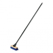 AbilityOne 7920016827630 SKILCRAFT FlexSweep Broom, 59" Metal Handle, Black/Blue