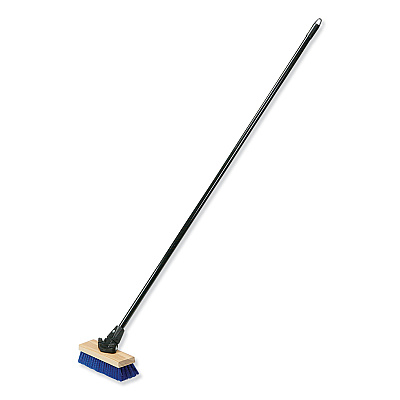AbilityOne 7920016827630, SKILCRAFT FlexSweep Broom, 59" Metal Handle, Black/Blue