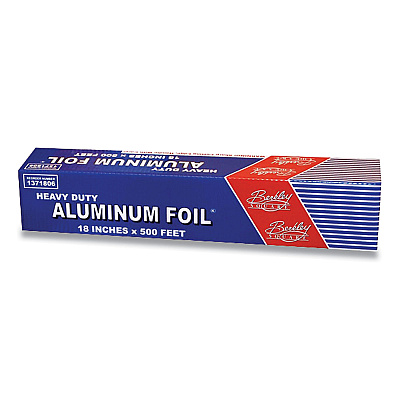 Berkley Square Heavy Duty Aluminum Foil Roll, 18" x 500 ft (BSQ1371806)