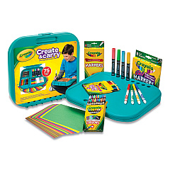 Crayola Create N' Carry Case, Combo Art Storage Case and Lap Desk, 75 Pieces (CYO046814)
