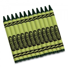 Crayola Bulk Crayons, Green, 12/Box (520836044)