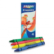 Prang Crayons Made with Soy, 4 Assorted Colors/Pack, 288 Packs/Carton (00150CT)