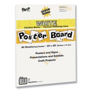 Pacon Super Value Posterboard, 22 x 28, White, 50/Carton (76510)