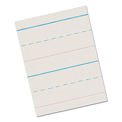 Pacon Multi-Program Handwriting Paper, 30 lb Bond Weight, 5/8" Long Rule, Two-Sided, 8.5 x 11, 500/Pack (PAC2692)