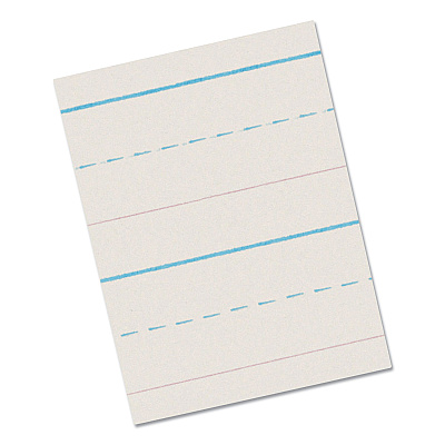 Pacon Multi-Program Handwriting Paper, 30 lb Bond Weight, 5/8" Long Rule, Two-Sided, 8.5 x 11, 500/Pack (PAC2692)
