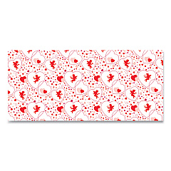 Pacon Corobuff Corrugated Paper Roll, 48" x 25 ft, Cupids Hearts (PAC0012111)