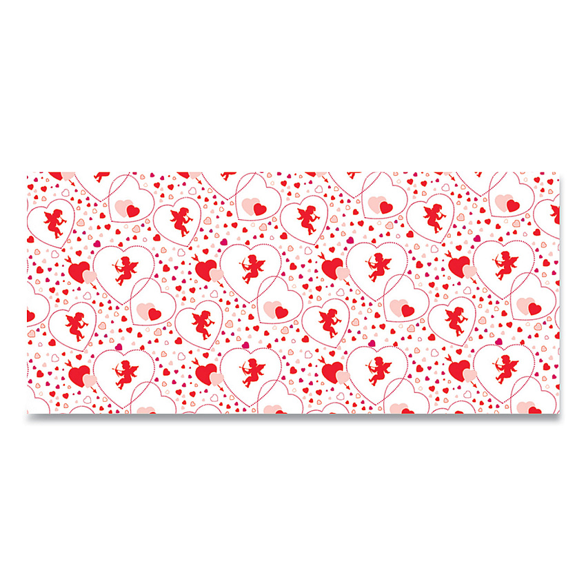 Pacon Corobuff Corrugated Paper Roll, 48" x 25 ft, Cupids Hearts (PAC0012111)
