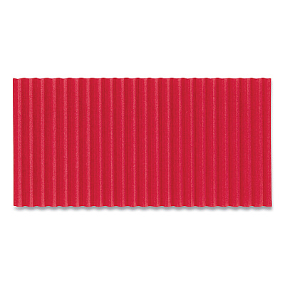 Pacon Corobuff Corrugated Paper Roll, 48" x 25 ft, Flame Red (PAC0011031)