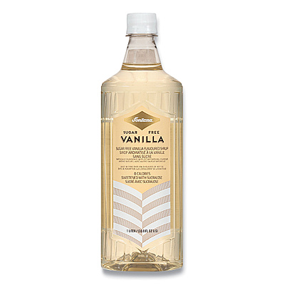 Fontana Flavored Coffee Syrup, Sugar Free Vanilla, 1 Liter (SBK412824642)