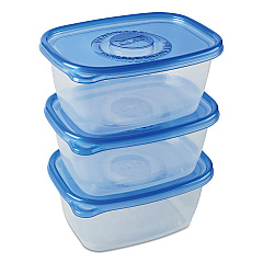 Glad Deep Dish Food Storage Containers, 64 oz, Plastic, 3/Pack (CLO70045PK)