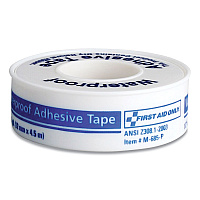 First Aid Only Waterproof-Adhesive Medical Tape with Dispenser, Acrylic, 1" x 15 ft, White (FAO730015)