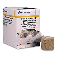 First Aid Only Bandage Wrap You Can Tear, 2" x 15 ft, 8/Box (FAO5910)