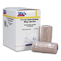 First Aid Only Reusable Elastic Bandage Wrap, 4" x 15 ft, 9/Box (FAO5903)