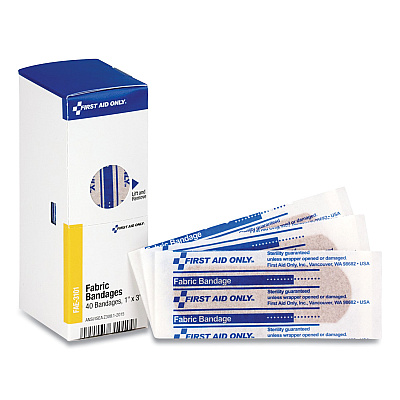 First Aid Only Fingertip Bandages, 1.75 x 2, 10/Box (FAO1010)